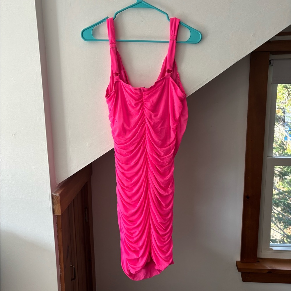 Pink Ruched Dress - Picture 2 of 2